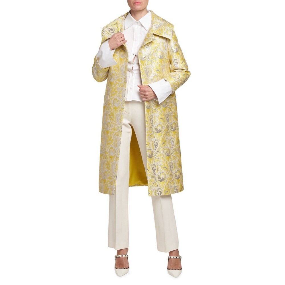 $7000 Valentino Iris Women's Floral Brocade Coat Jacket Size 40 / US 4 - Italy - Picture 1 of 7